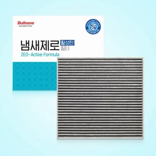 [2개입][호환] 불스원 냄새제로 항균 활성탄 자동차 차량용 에어컨필터 01