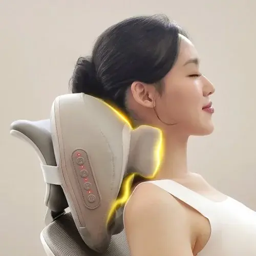 빌라르 목 어깨 베개 마사지기 승모근 안마기