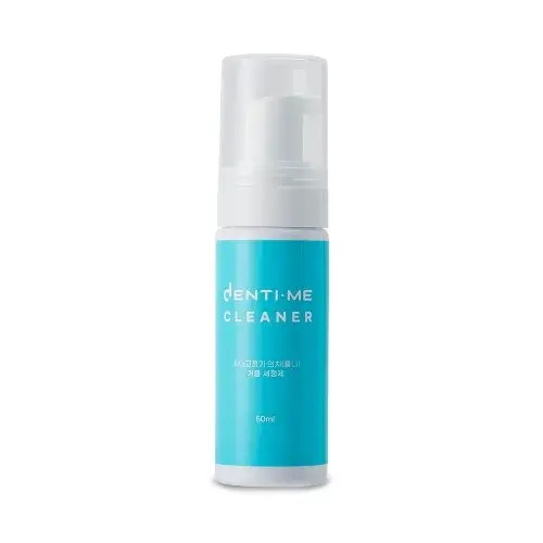 덴티미클리너 거품형 교정기 세정제 교정 유지장치 전용 의치 틀니 세척 가정용500ml