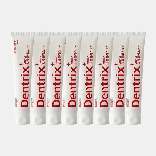 [160g 대용량] 동국제약 덴트릭스 잇몸플러스 치약 160g 8개 + 잇몸 칫솔 시즌2 5입 + 마우스 스프레이 플러스 알파 (민트향) 7ml / 잇몸케어 및 구취개선 효과