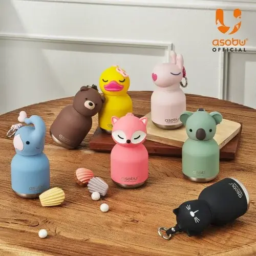 아소부 스테인레스 보온보냉 키링 텀블러 미니 베스티 200ml, 코알라