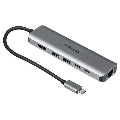 삼성전자 USB C 허브 6in1 PD100W 8K HDMI 멀티허브 SL-MH1061C 골드 노트북 갤럭시북 갤럭시탭 호환