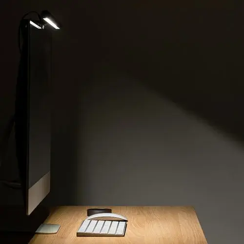 엘레센스 LED 모니터 조명 라이트바 무선리모컨 듀얼 모니터 스탠드 램프 E1129
