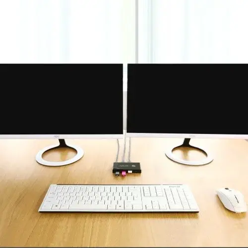 유그린 USB3.0 멀티허브 KVM 스위치 4포트/선택기