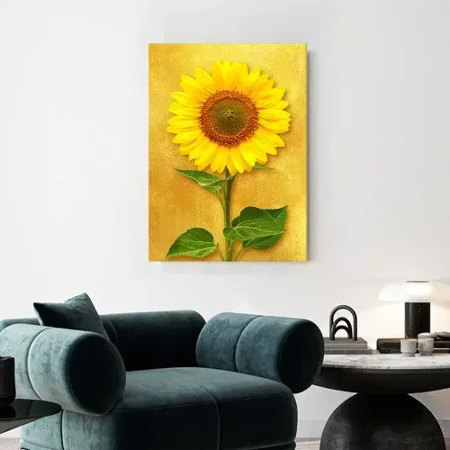 해바라기 액자 돈들어오는 그림 풍수 골드세송이해바라기 캔버스 중소형