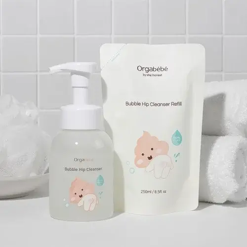 1+1 오가베베 아기 엉덩이 클렌저 300ml 거품형 워시 청결제 유아 어린이 여아