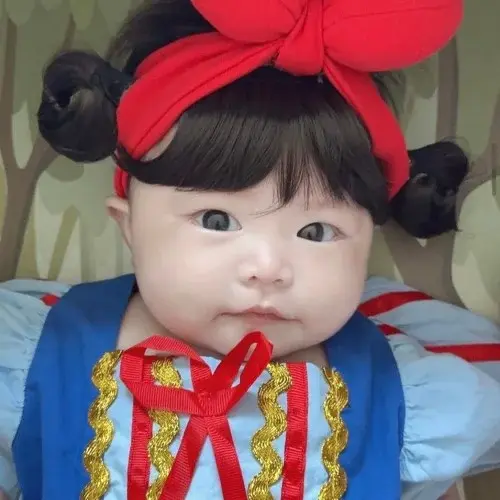 [소품대여] 툴리툴리 아기 백설공주 컨셉 셀프촬영 50일 100일 200일 포토박스