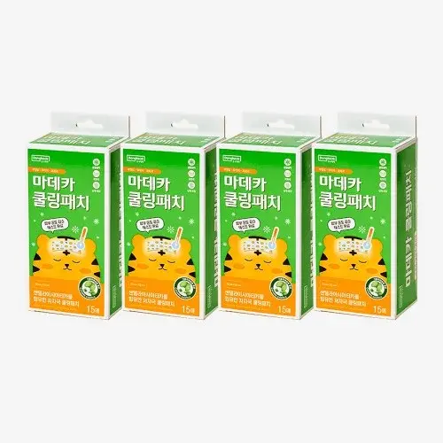 동국제약 마데카 쿨링패치 15매 4개(총60매) / 열냉각시트 아기 유아 신생아 아이스 쿨패치 쿨링시트
