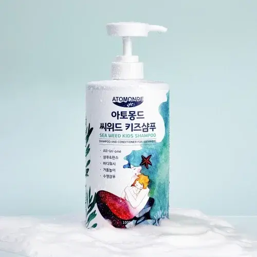 1+1 키즈샴푸 주니어 약산성 바디 워시 어린이 대용량 샴푸 1000ml