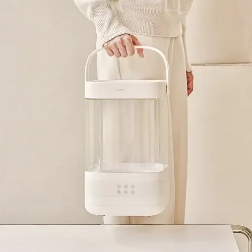 프롬비 퓨어글래스 무드등 대용량 가열식가습기 4L GL-2402 화이트