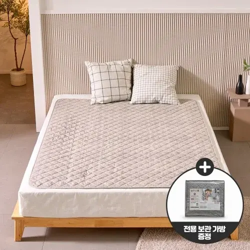 곰표한일 물세탁 전기요 EMF 카본 탄소매트 전기장판 베이지 그레이 퀸더블 원난방