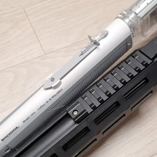 레버액션 콕킹 에어소프트 투명 너프탄 수정탄 윈체스터 m1894 그레이