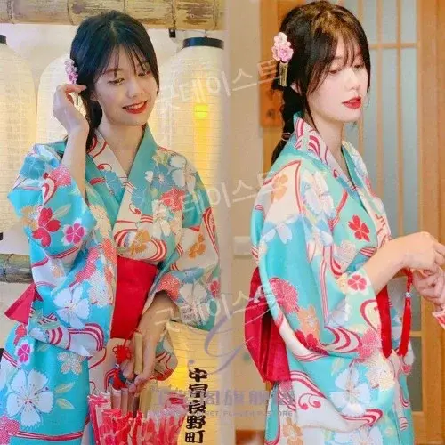 기모노 여성 정장 일본 전통 의상 유카타 촬영 졸업사진 코스프레 연극공연