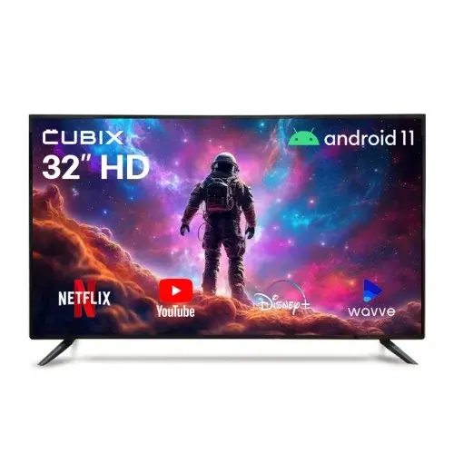큐빅스 스마트 81cm(32인치) HD TV LED 에너지1등급 구글 안드로이드 GAT321HD