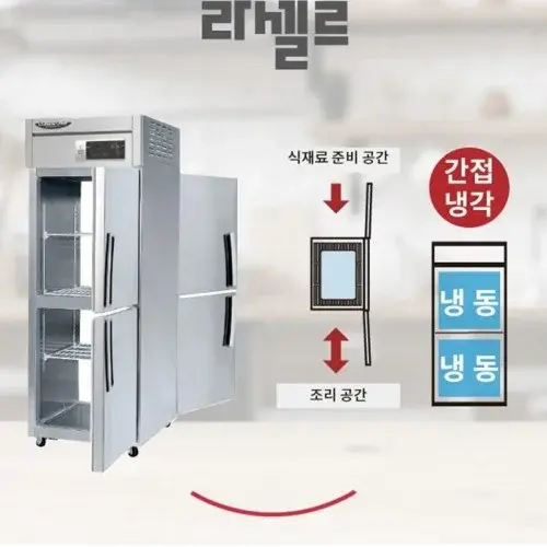 업소용 25박스 양문형냉동고 2도어 휴게소 조리실냉동고