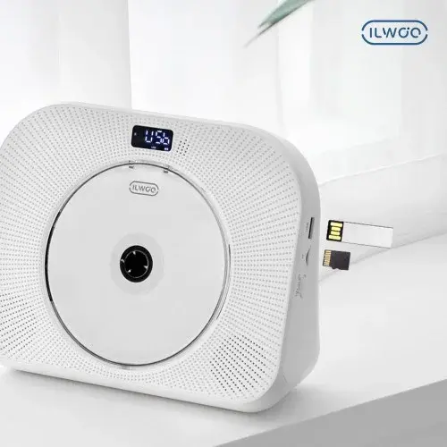 일우 휴대용 무선 CD플레이어7 IW-CP7 블루투스 탁상용 FM라디오 USB 리모컨 백색소음기