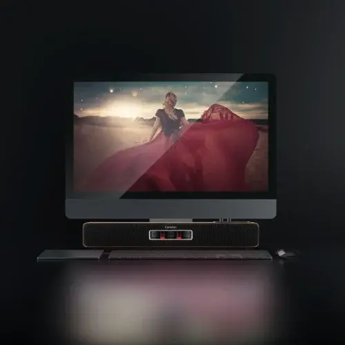 캔스톤 VX301 진공관 스타일 컴퓨터 스피커 사운드바 유무선 블루투스