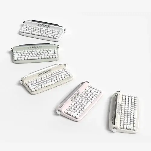 엑토 레트로2 미니 블루투스 멀티페어링 텐키리스 타자기 키보드 B307