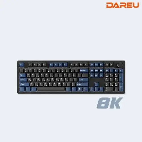 다얼유 EK106PRO 8K 유선 기계식 게이밍 키보드 스모키그레이(측각), 저소음 머스타드축