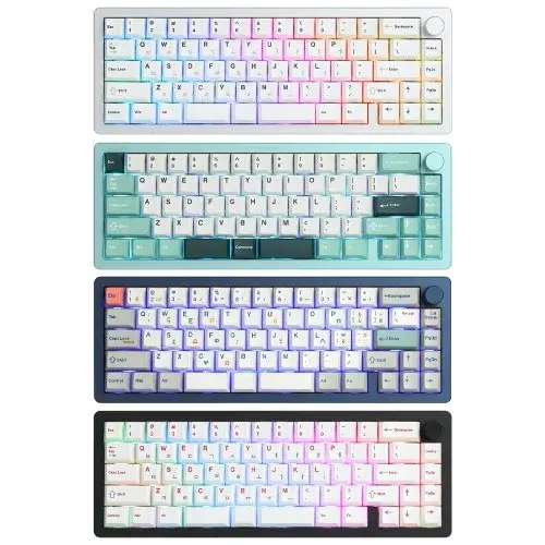 SPM AL68A 스플릿 VIA 유무선 풀 알루미늄 핫스왑 커스텀 기계식 키보드 베어본 DIY KIT