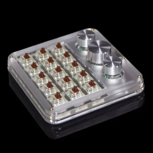 Keebox 미니 키보드 15 키 3 노브 맞춤형 기능 키보드 QMK VIA 프로그래밍