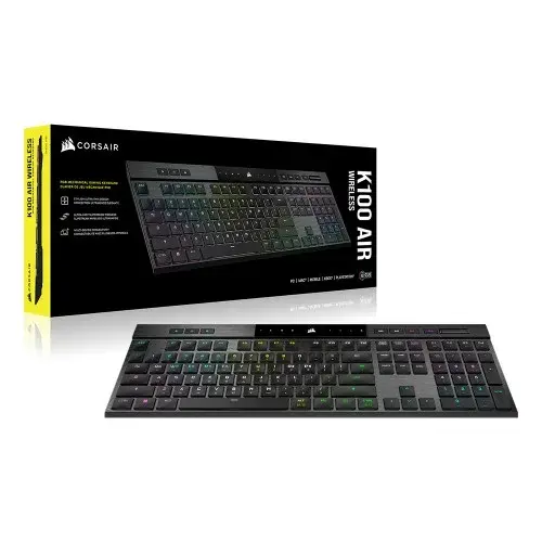 커세어 K100 AIR WIRELESS RGB Ultra Low Profile 게이밍 기계식 키보드
