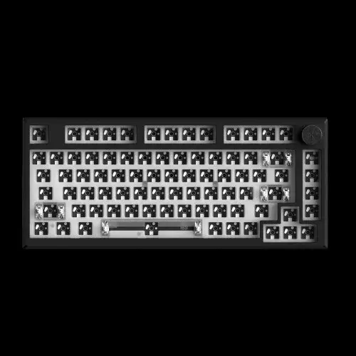FL ESPORTS MK750 베어본 gasket 유무선 기계식 키보드 키트 블랙