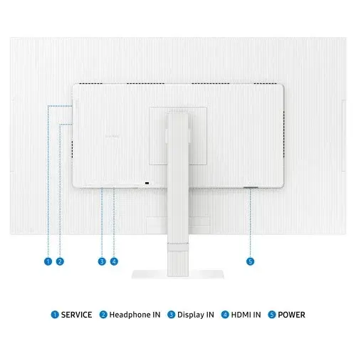 삼성 81cm(32인치) UHD 4K 모니터 S32D701 화이트 서브
