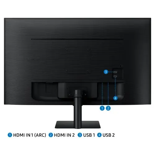 삼성 M5 LS32DM500 80.1cm(32인치) 스마트모니터 블랙 OTT 유튜브 미러링