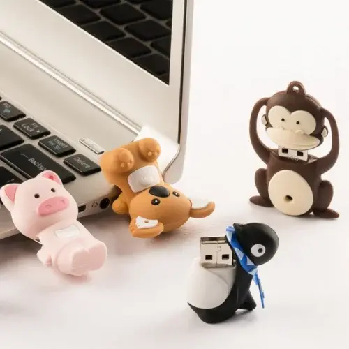 실리콘 귀여운 동물 캐릭터 USB 메모리 32GB
