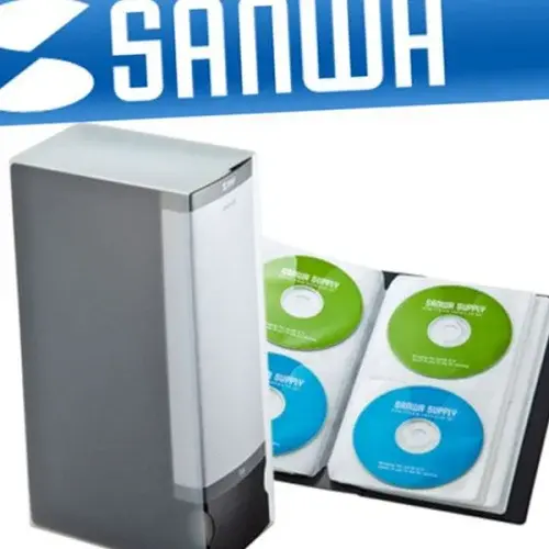 파일형 cd 보관함 미디어 dvd 보관함 96매 케이스 블랙