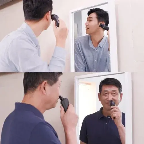 독일 도르트 3헤드 면도기 360도 쿠션형 휴대용 초강력 멀티 헤드 전기면도기
