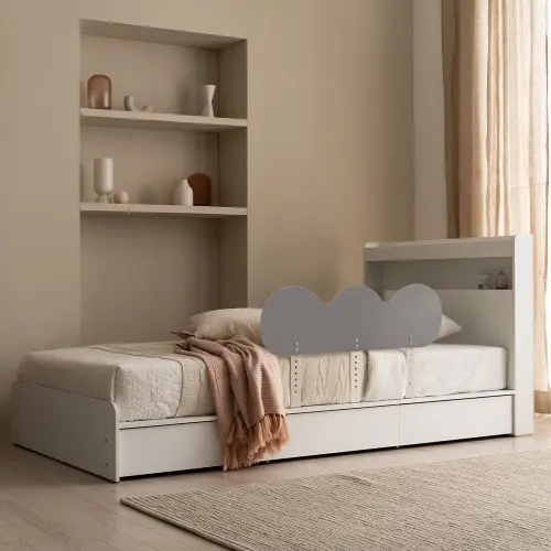 젠티스 국내제작 어린이 침대안전가드 낙상방지 구름 침대가드 90cm